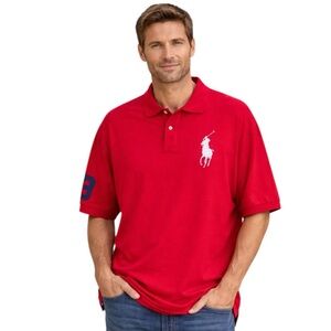 Polo Ralph Lauren Golf Polo Shirt Men’s 3X Big Red Big White Pony #3 - Golf